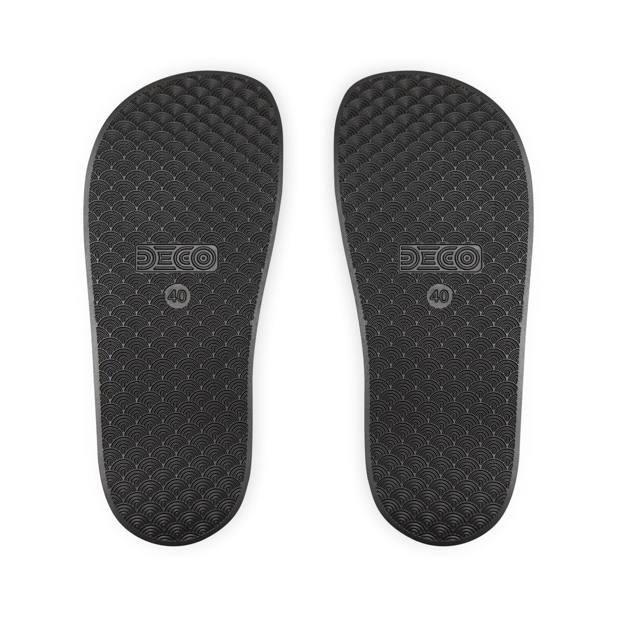 Slide Sandals — Vintage Military Emblem Strap Slides