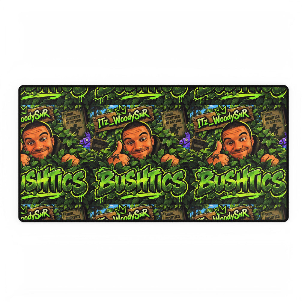 Gaming Desk Mat — 'Bushitcs' Streamer Logo Mousepad